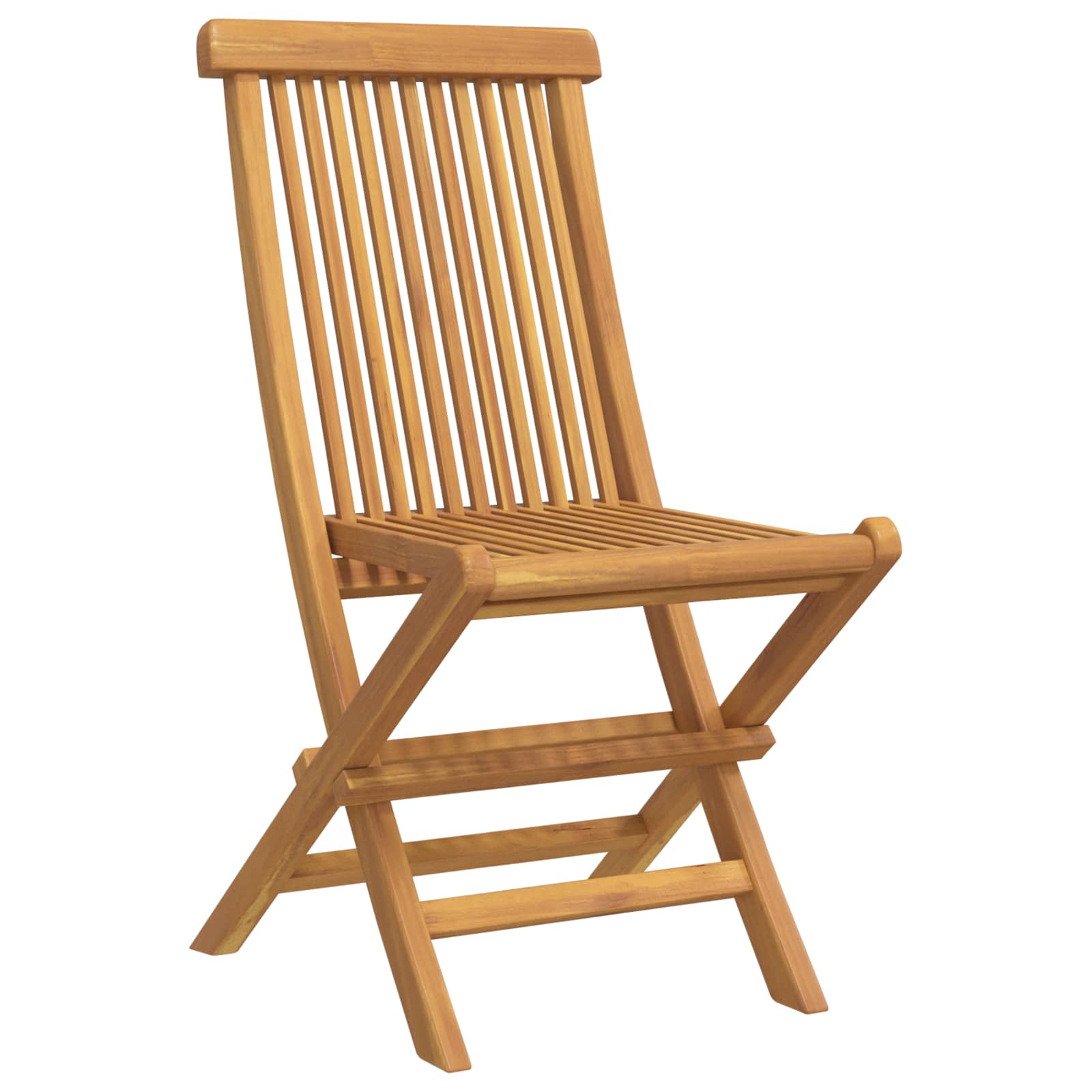 Vrtni set za objed 5 pcs Smeđa Čvrsto teak drvo