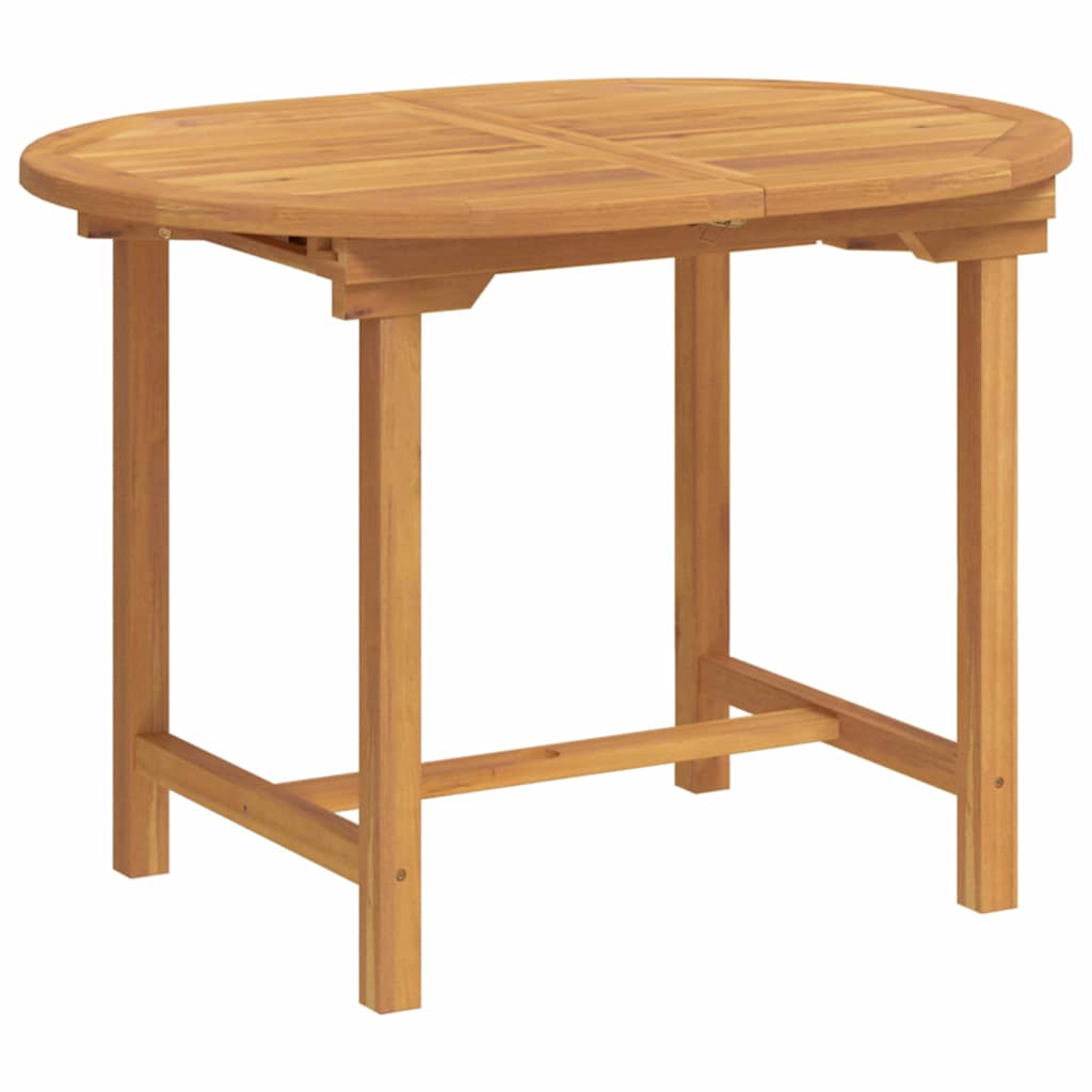 Vrtni set za objed 7 pcs Smeđa Čvrsto teak drvo