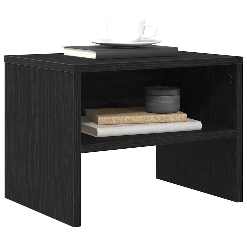 Noćni ormar 2 pcs Crni hrast 40 x 40 x 30 cm Konstruirano drvo