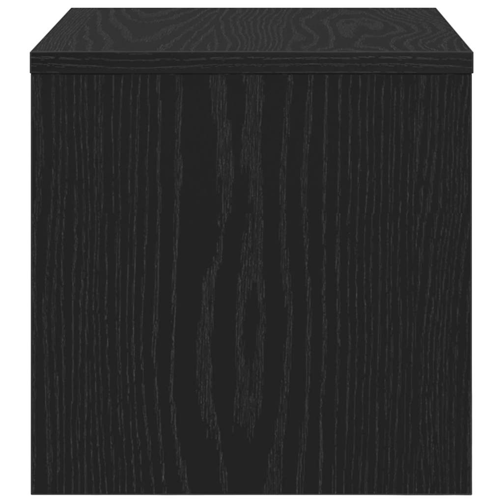 Noćni ormar 2 pcs Crni hrast 40 x 40 x 30 cm Konstruirano drvo