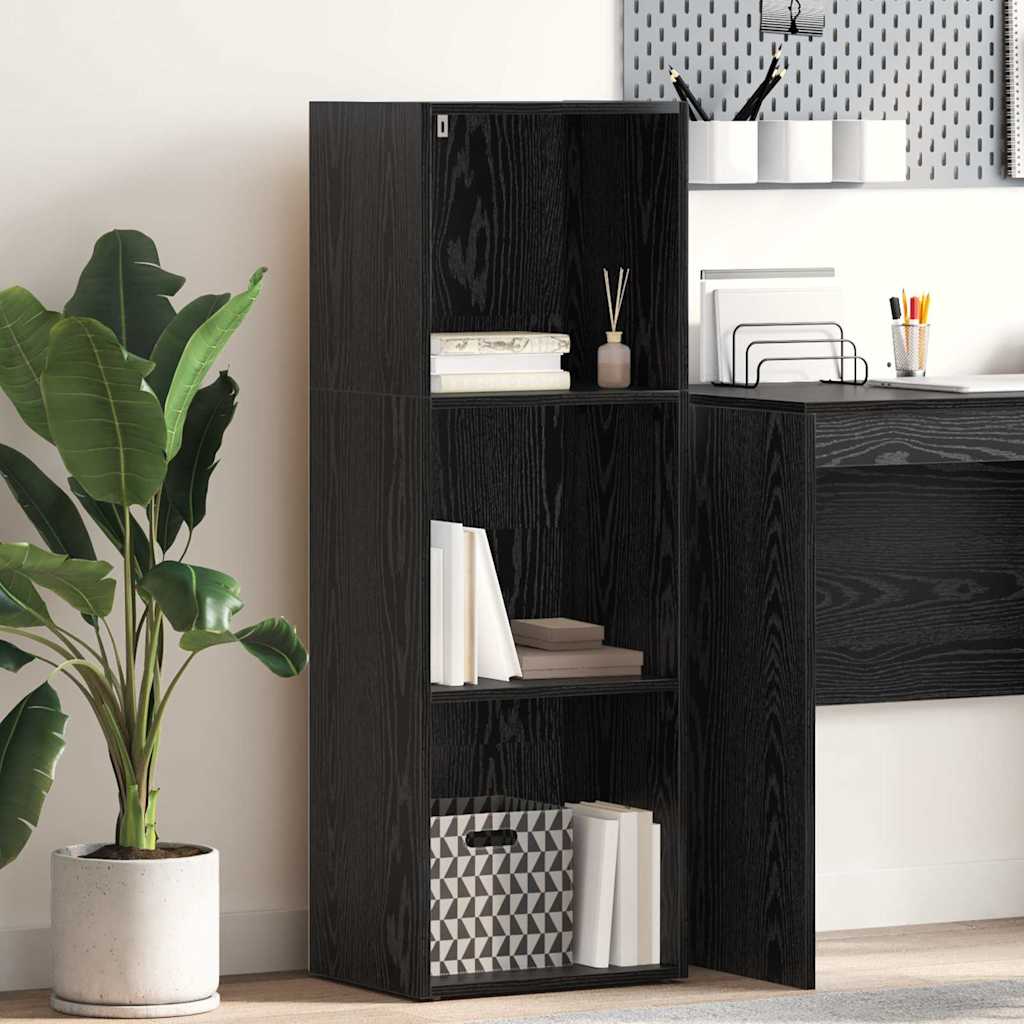 Polica Crni hrast 40 x 30 x 114 cm Konstruirano drvo