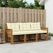 Set vanjskih sofa 3 kom. Prirodna i krem