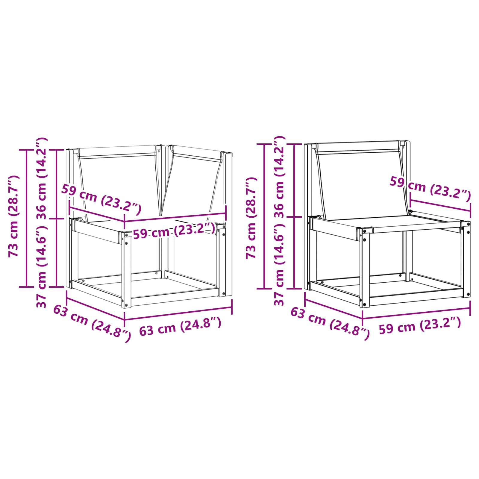 Set vanjskih sofa 8 kom. Prirodna i crna