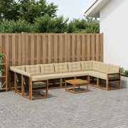 Set vanjskih sofa 11 kom. Prirodna i bež