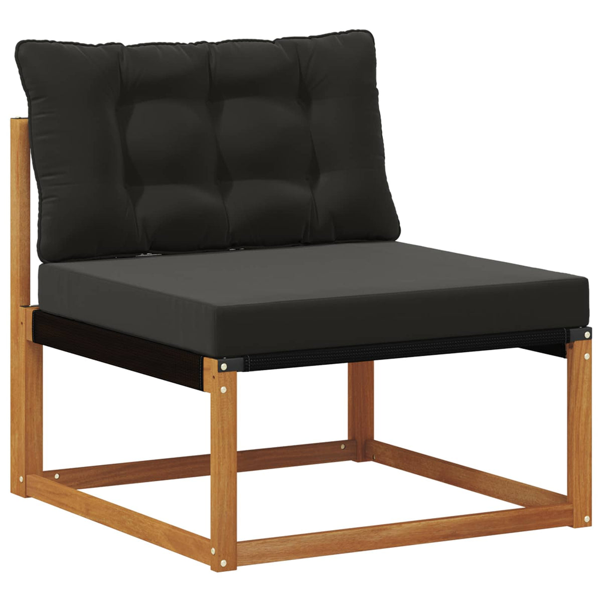 Set vanjskih sofa 10 kom. Prirodna i crna