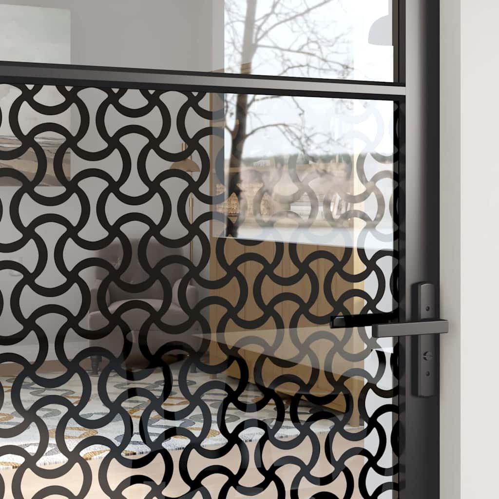 Staklena vrata Rezbarija Crna 93 x 3,5 x 201,5 cm Aluminij