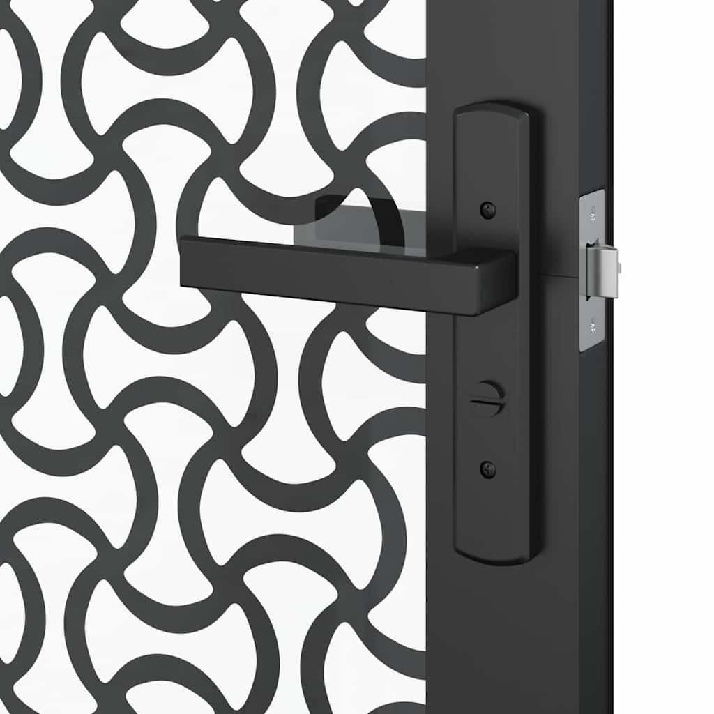 Staklena vrata Rezbarija Crna 102,5 x 3,5 x 201,5 cm Aluminij