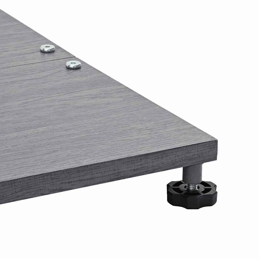 Baza za suncobran Tamno siva drvena izgled 45 x 45 x 31 cm