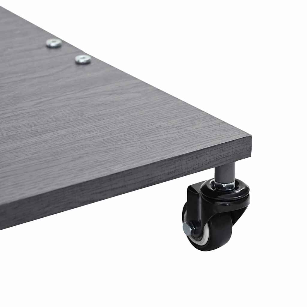 Baza za suncobran Tamno siva drvena izgled 45 x 45 x 31,5 cm