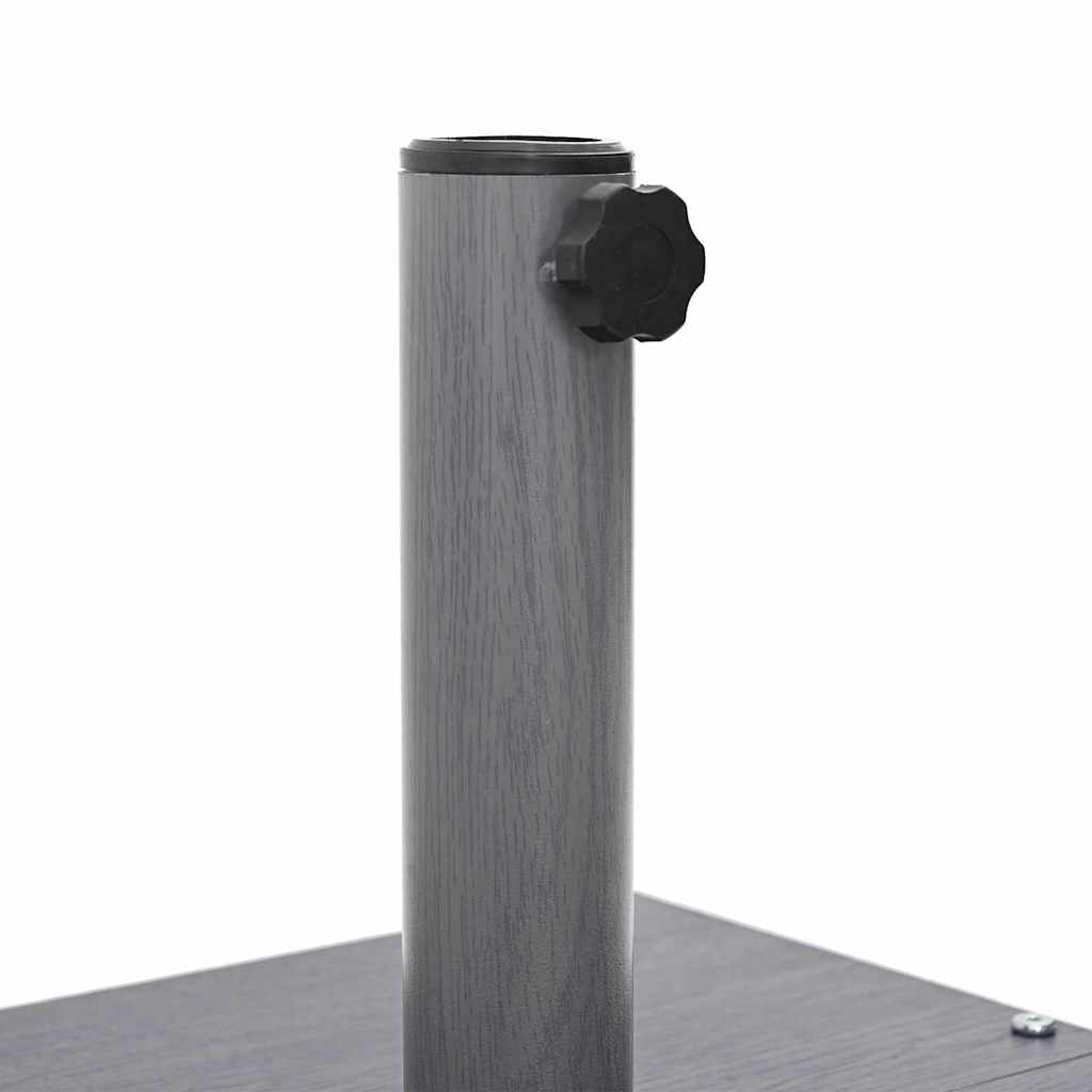 Baza za suncobran Tamno siva drvena izgled 45 x 45 x 31,5 cm