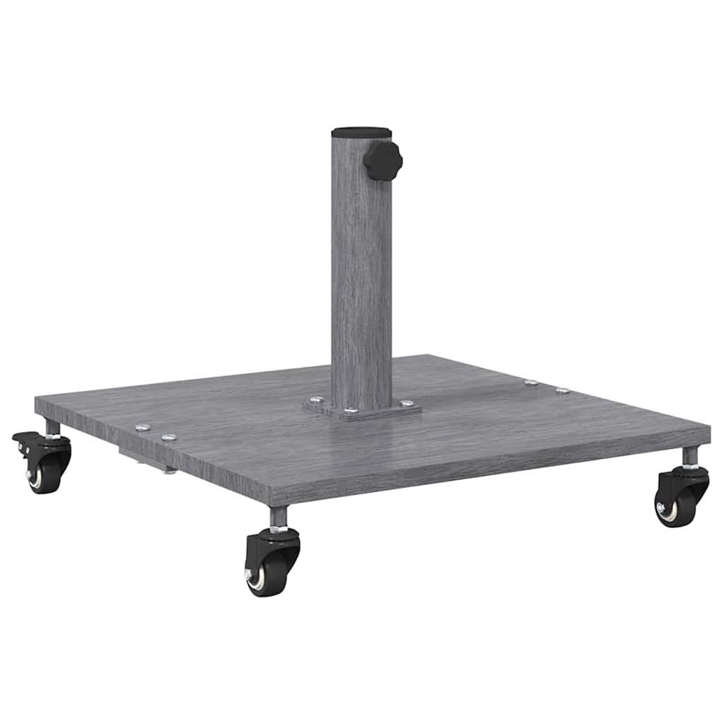 Baza za suncobran Tamno siva drvena izgled 45 x 45 x 31,5 cm