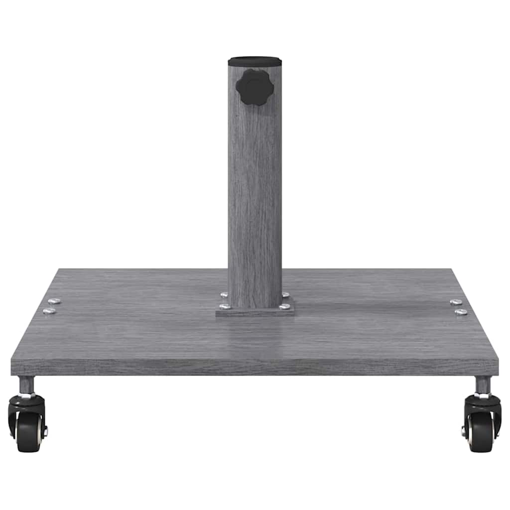 Baza za suncobran Tamno siva drvena izgled 45 x 45 x 31,5 cm