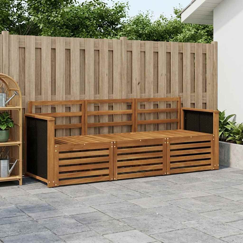 Setovi sofa 3 pcs Čvrsto drvo akacije