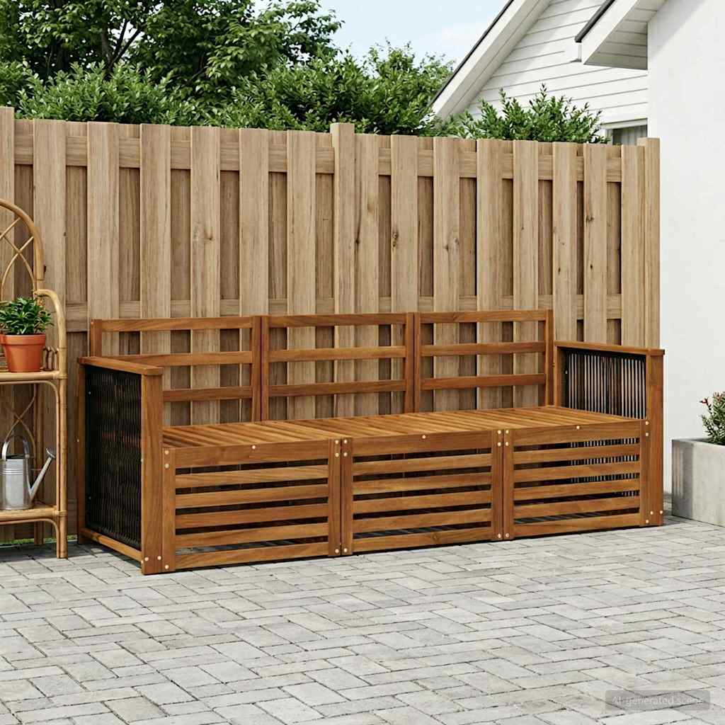 Setovi sofa 3 pcs Čvrsto drvo akacije