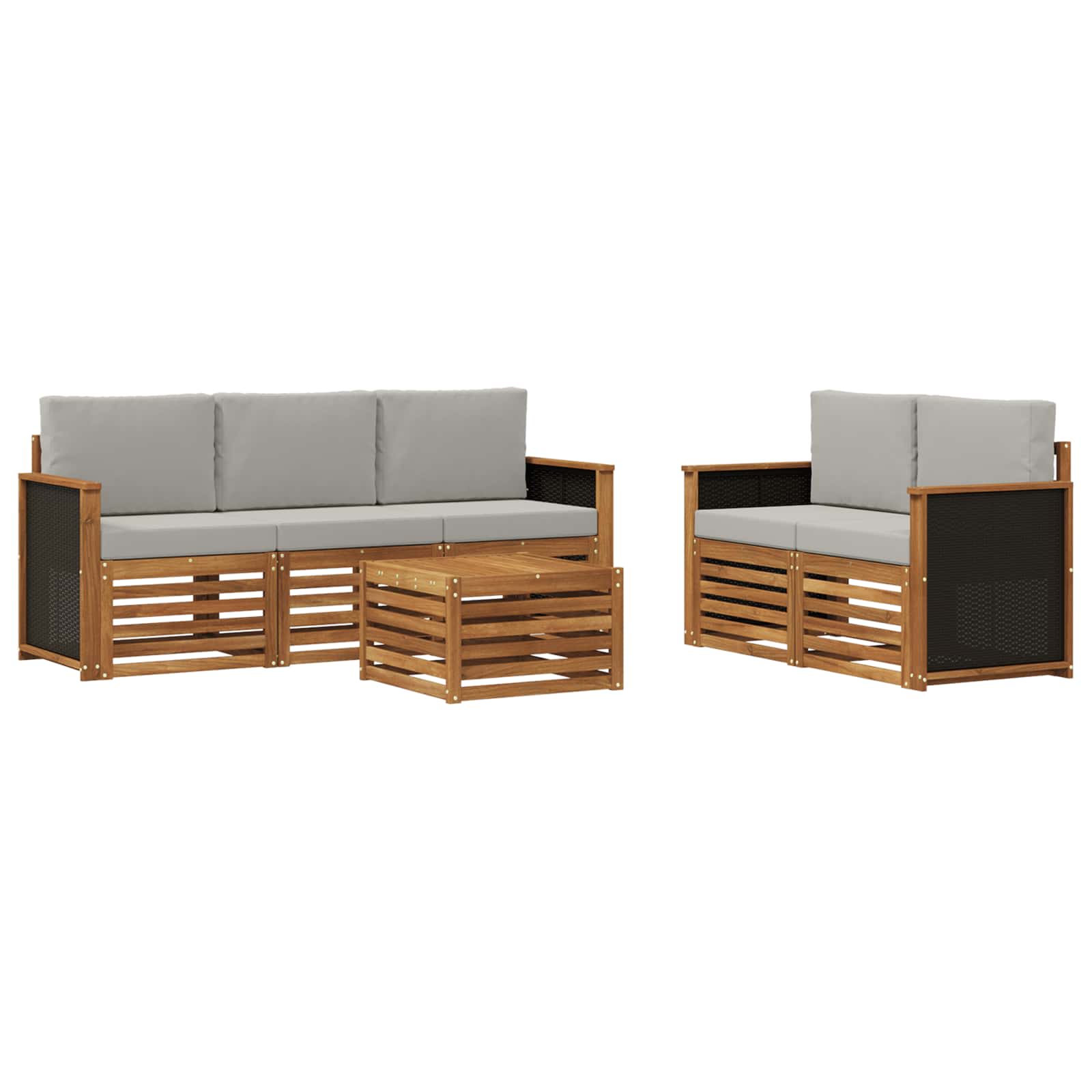 Setovi sofa Čvrsto drvo akacije