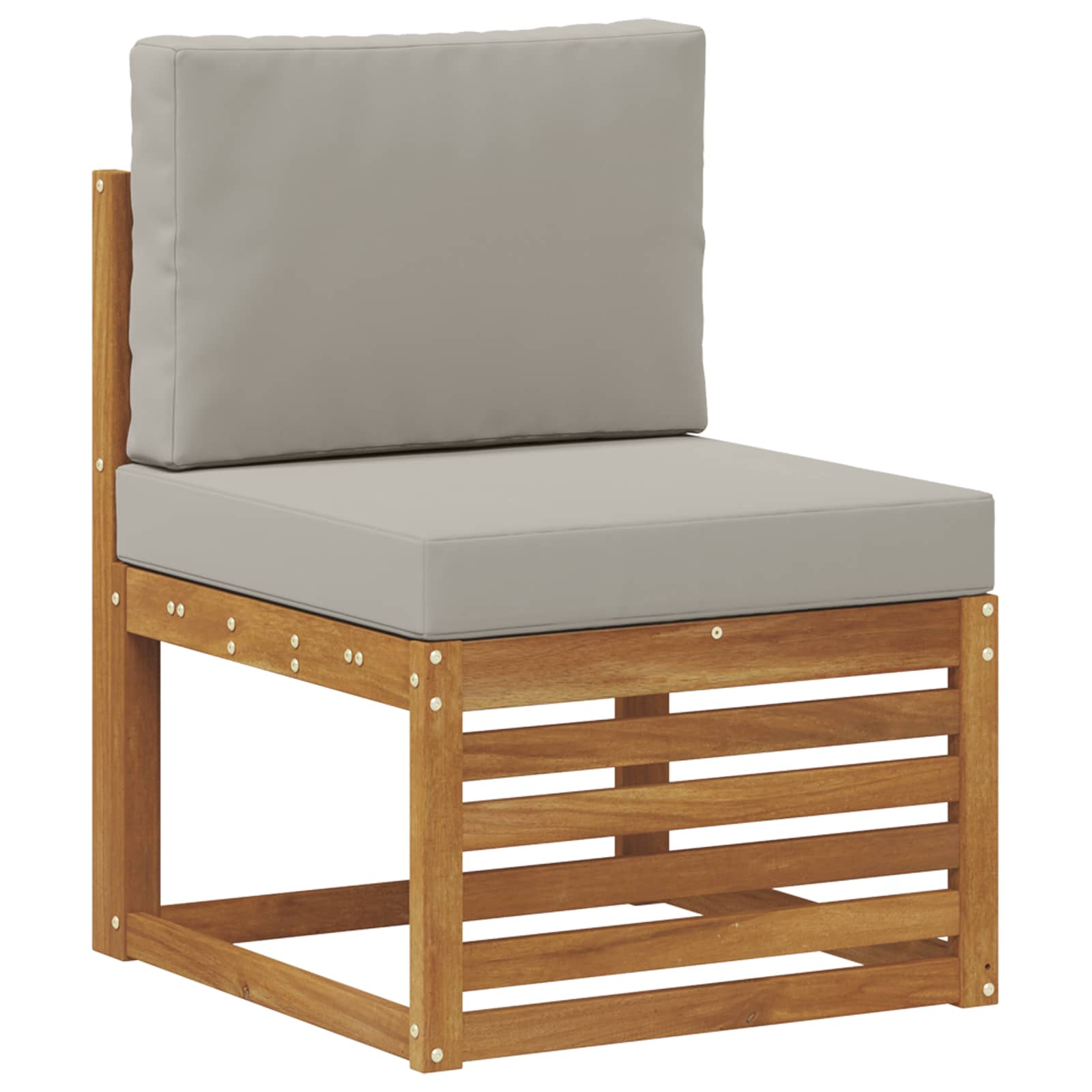 Set vanjskih sofa 7 kom. Prirodna i svjetlosiva
