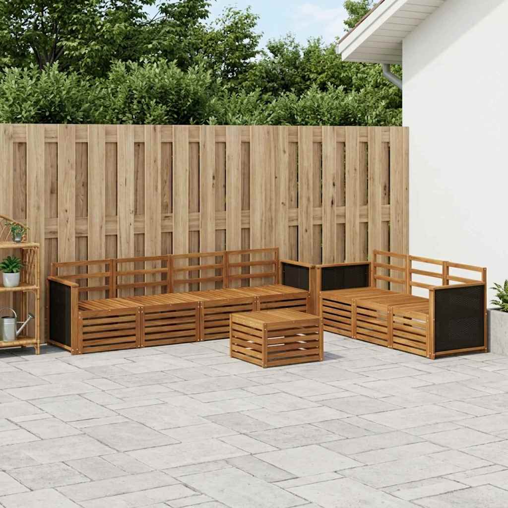 Setovi sofa 8 pcs Čvrsto drvo akacije