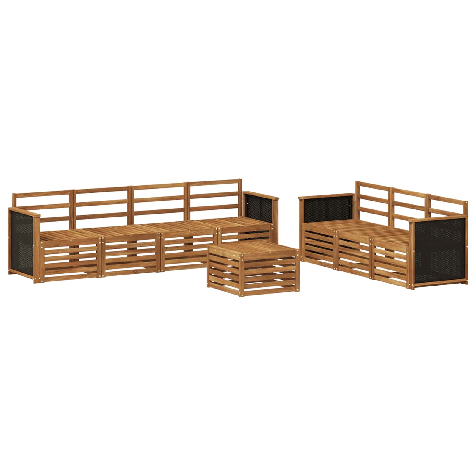 Setovi sofa 8 pcs Čvrsto drvo akacije