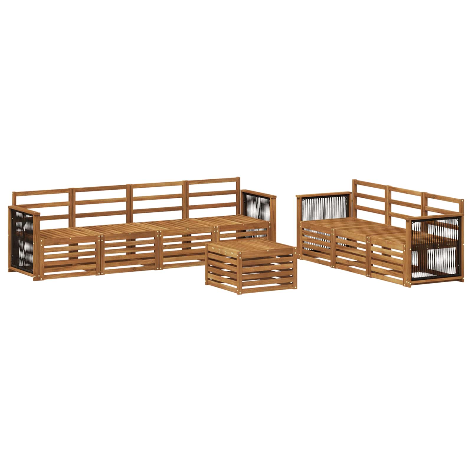 Setovi sofa 8 pcs Čvrsto drvo akacije