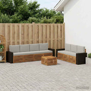 Setovi sofa 8 kom. Čvrsto drvo akacije