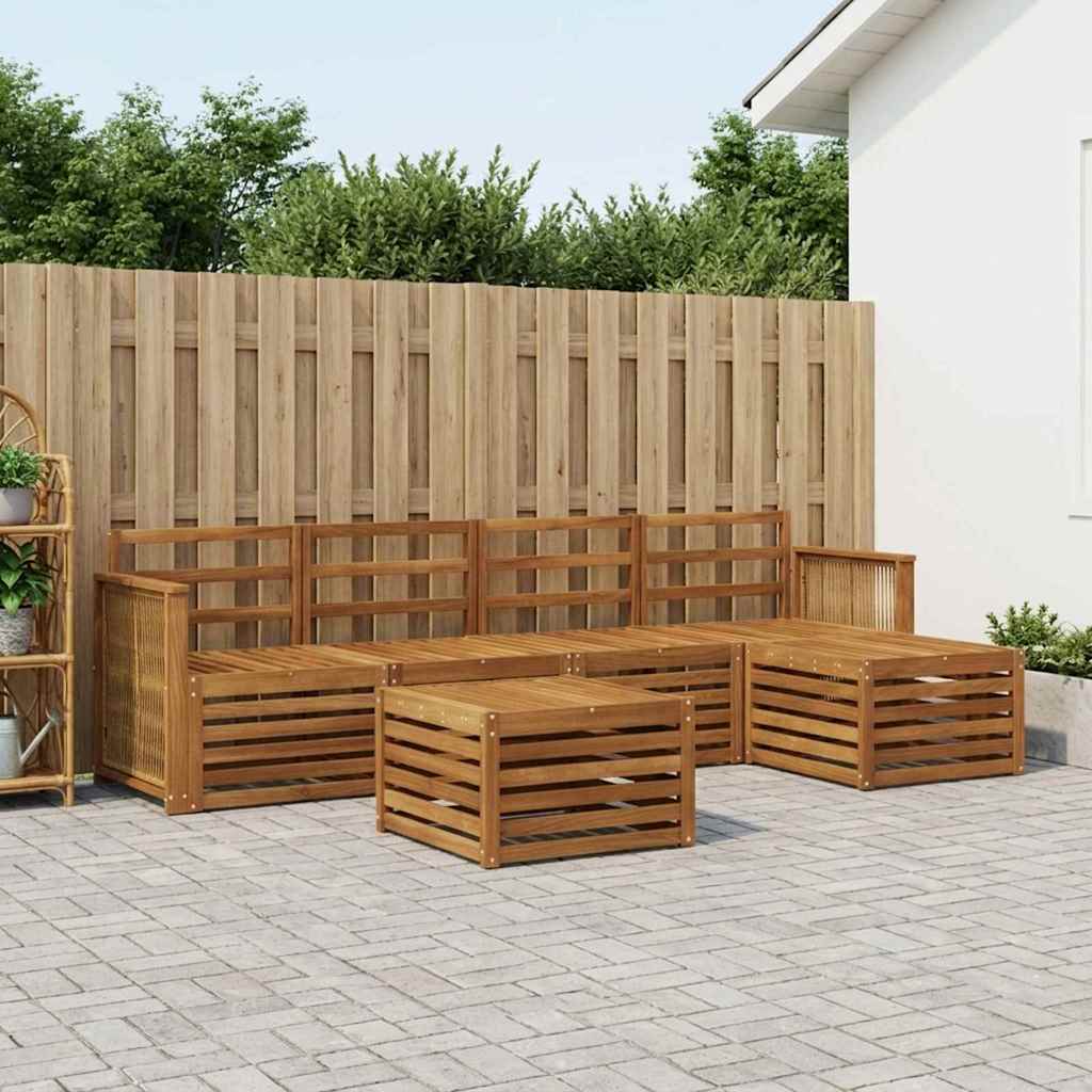 Set vanjskih sofa 6 kom. Prirodna