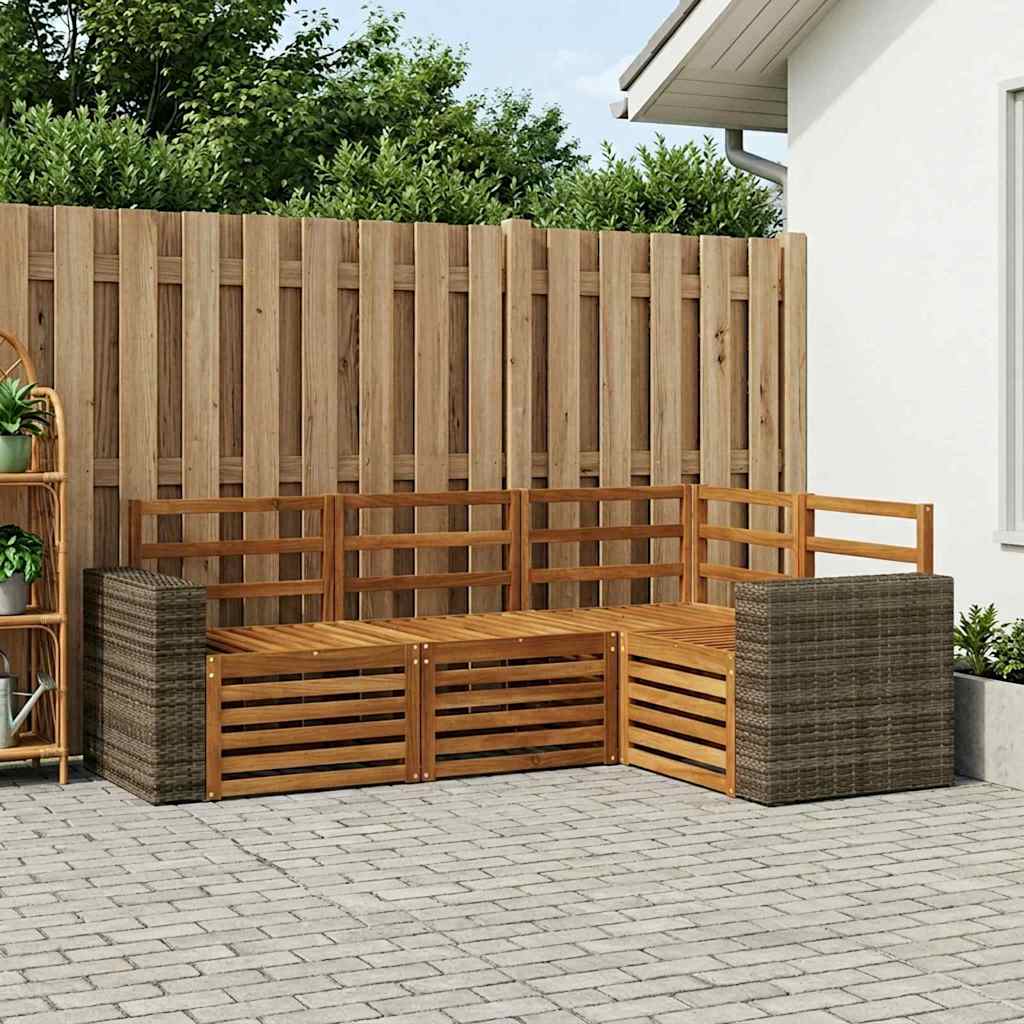 Set vanjskih sofa 4 kom. Poliester