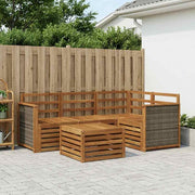 Set vanjskih sofa 5 pcs Prirodna 59 x 59 x 37 cm Poliester