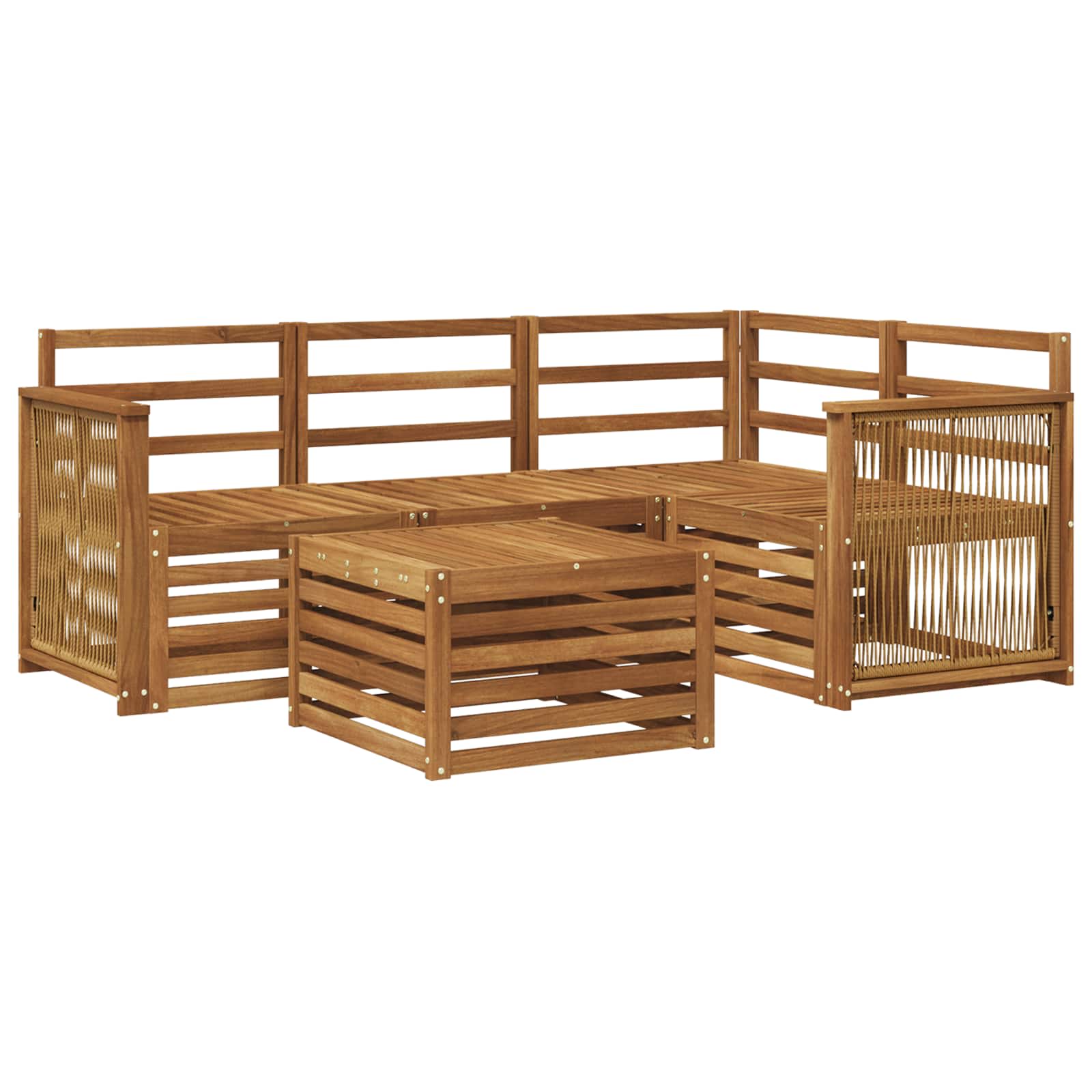 Set vanjskih sofa 5 kom. Prirodna Poliester