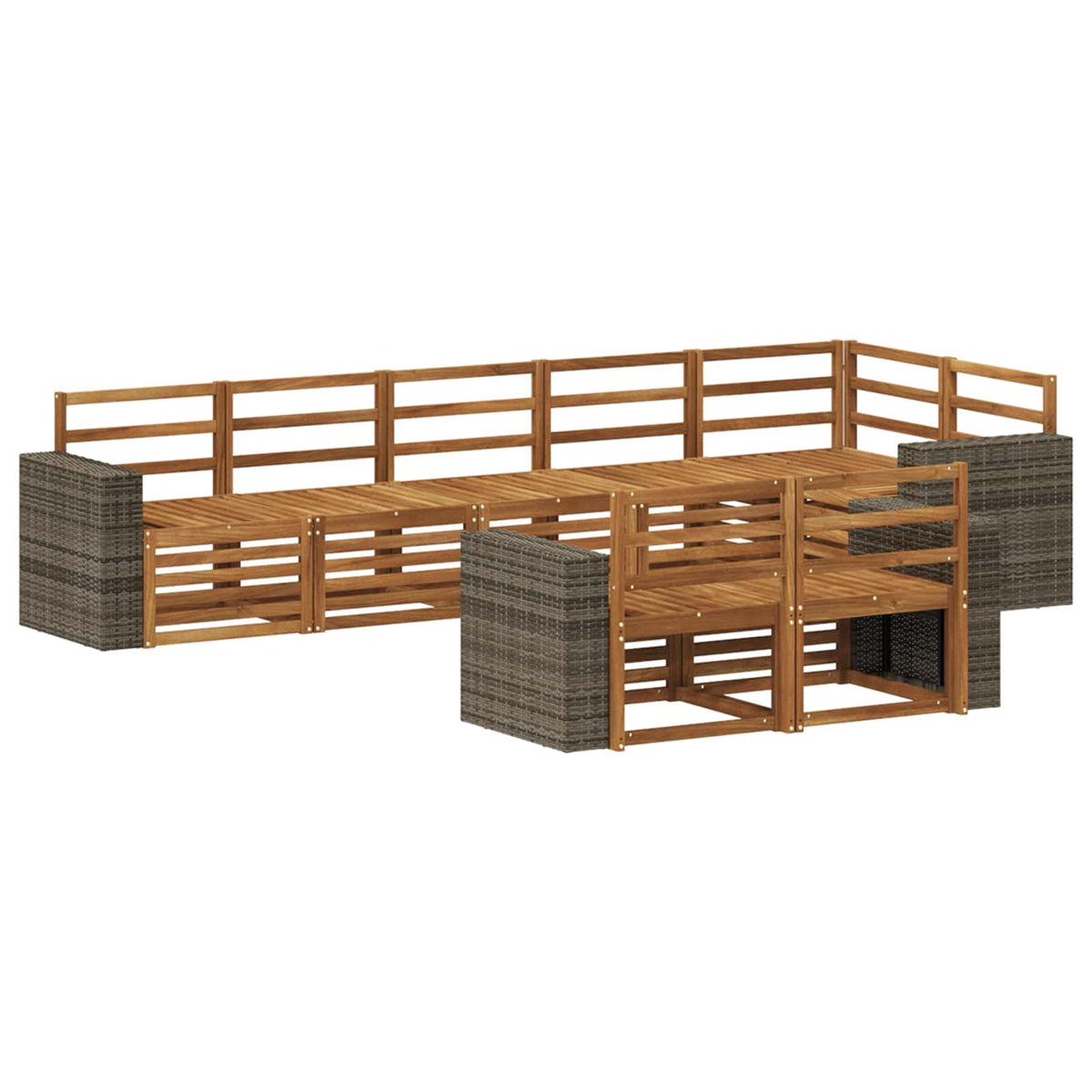 Set vanjskih sofa 8 kom. Poliester