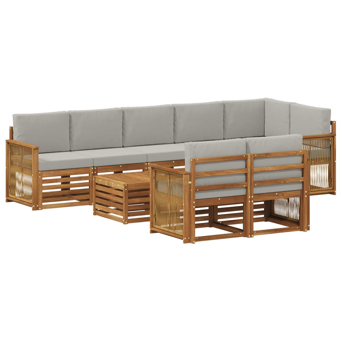 Setovi sofa Čvrsto drvo akacije