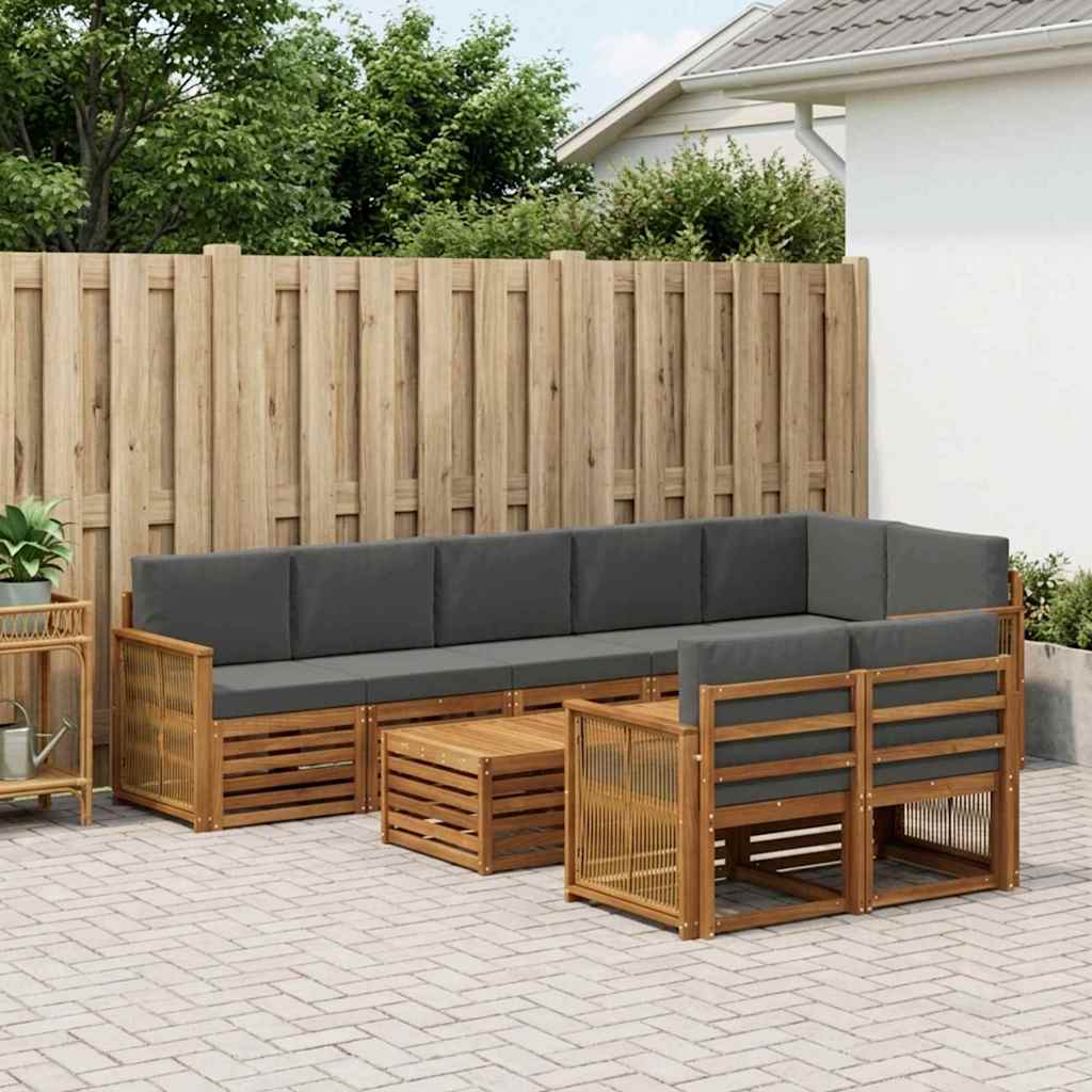 Setovi sofa Čvrsto drvo akacije