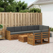 Setovi sofa Čvrsto drvo akacije