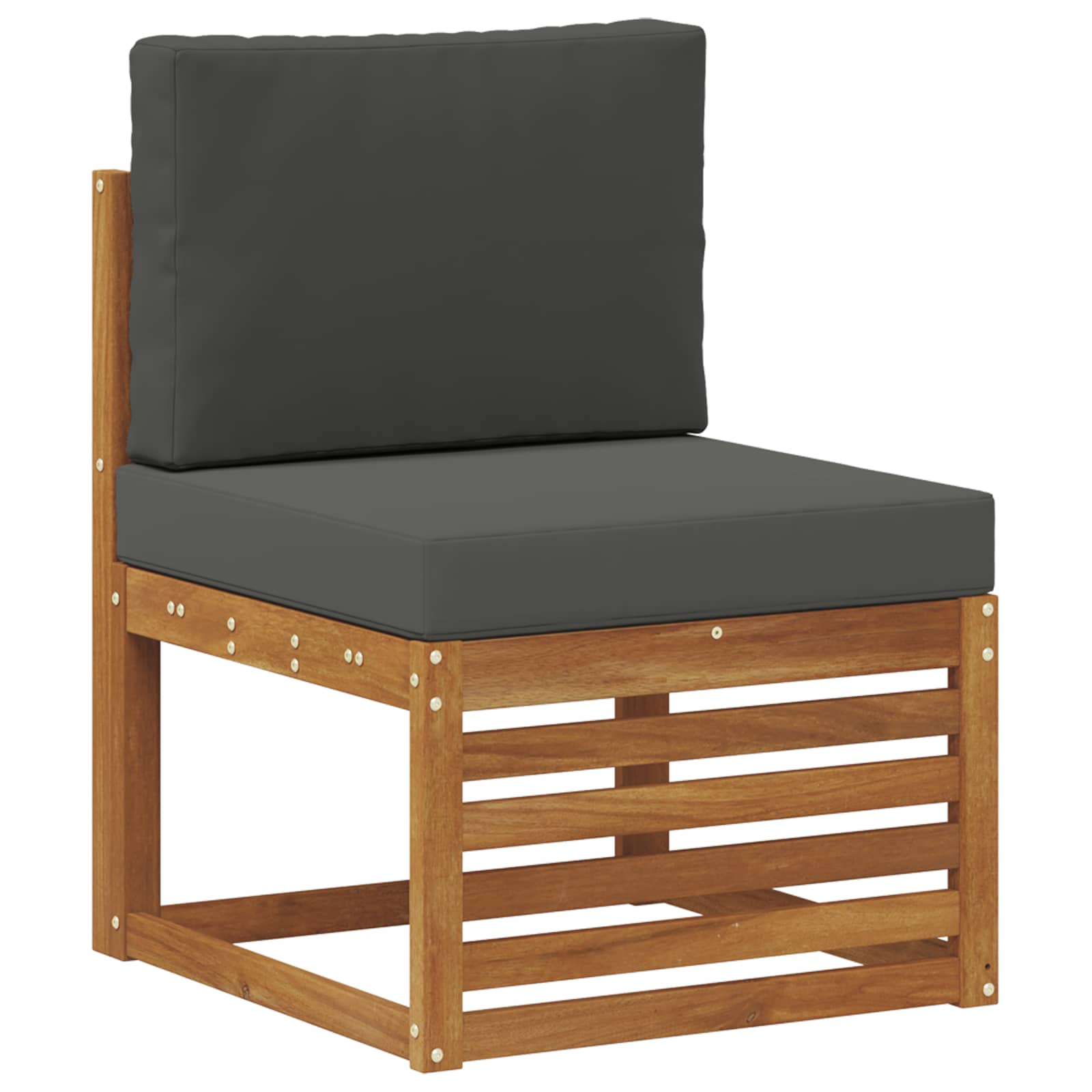 Set vanjskih sofa 7 kom. Prirodna i antracit