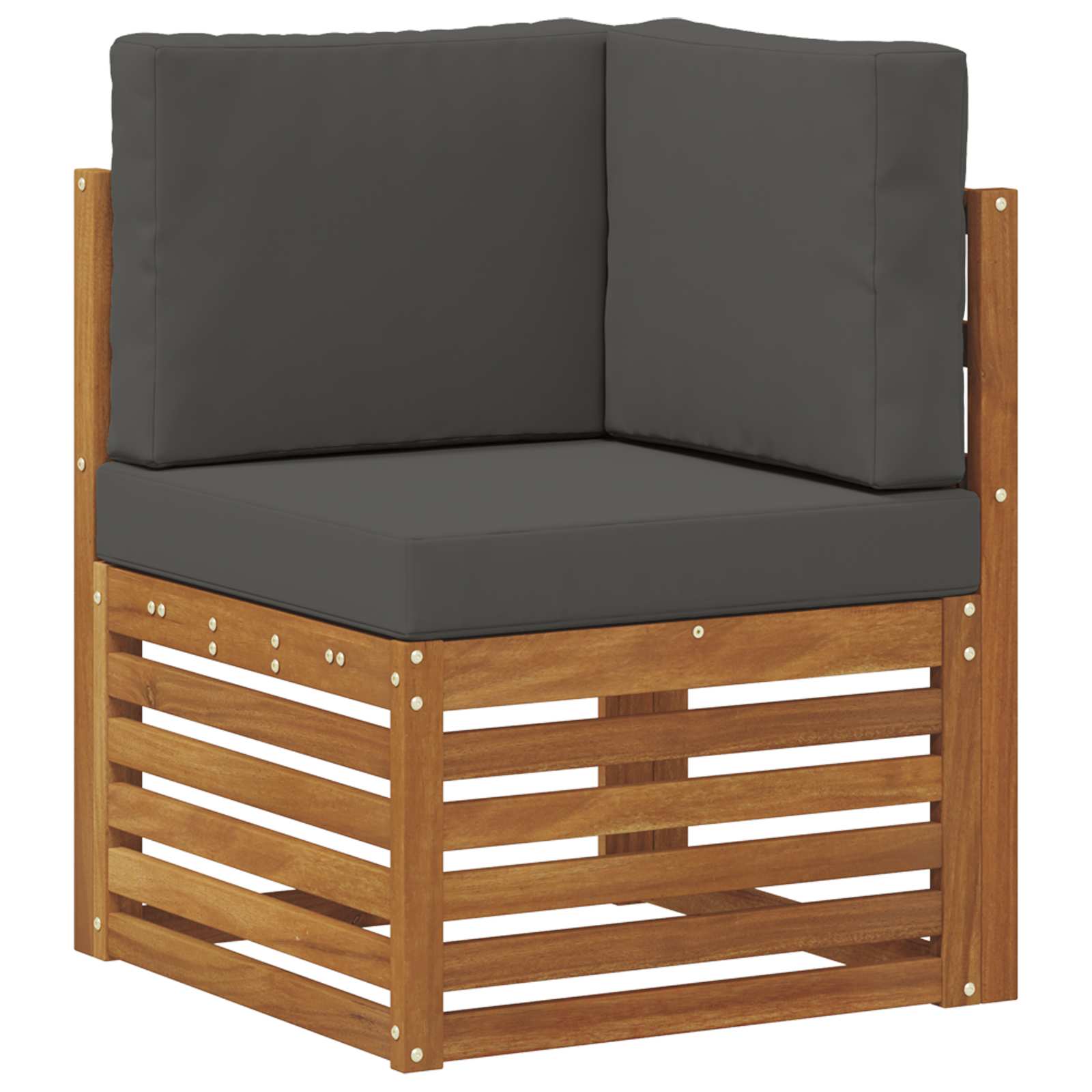 Set vanjskih sofa 7 kom. Prirodna i antracit