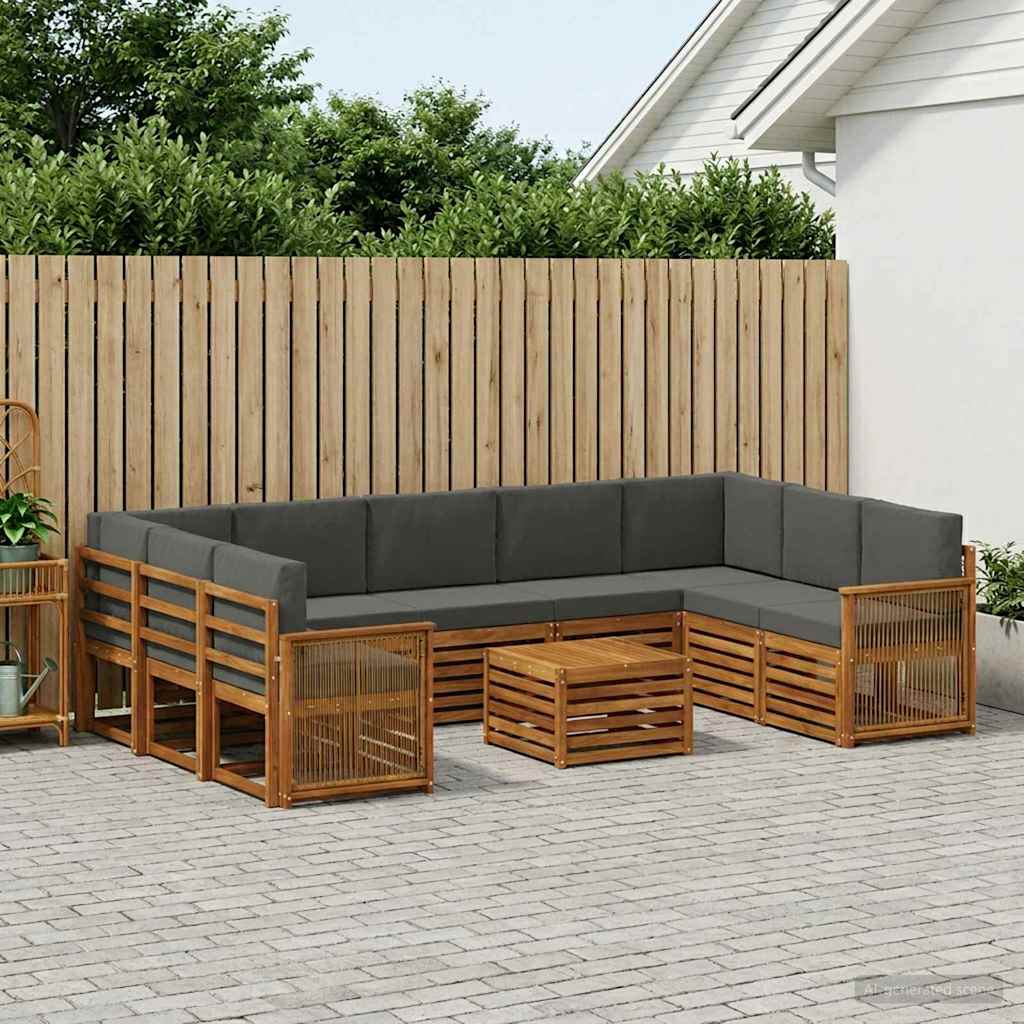 Setovi sofa Čvrsto drvo akacije
