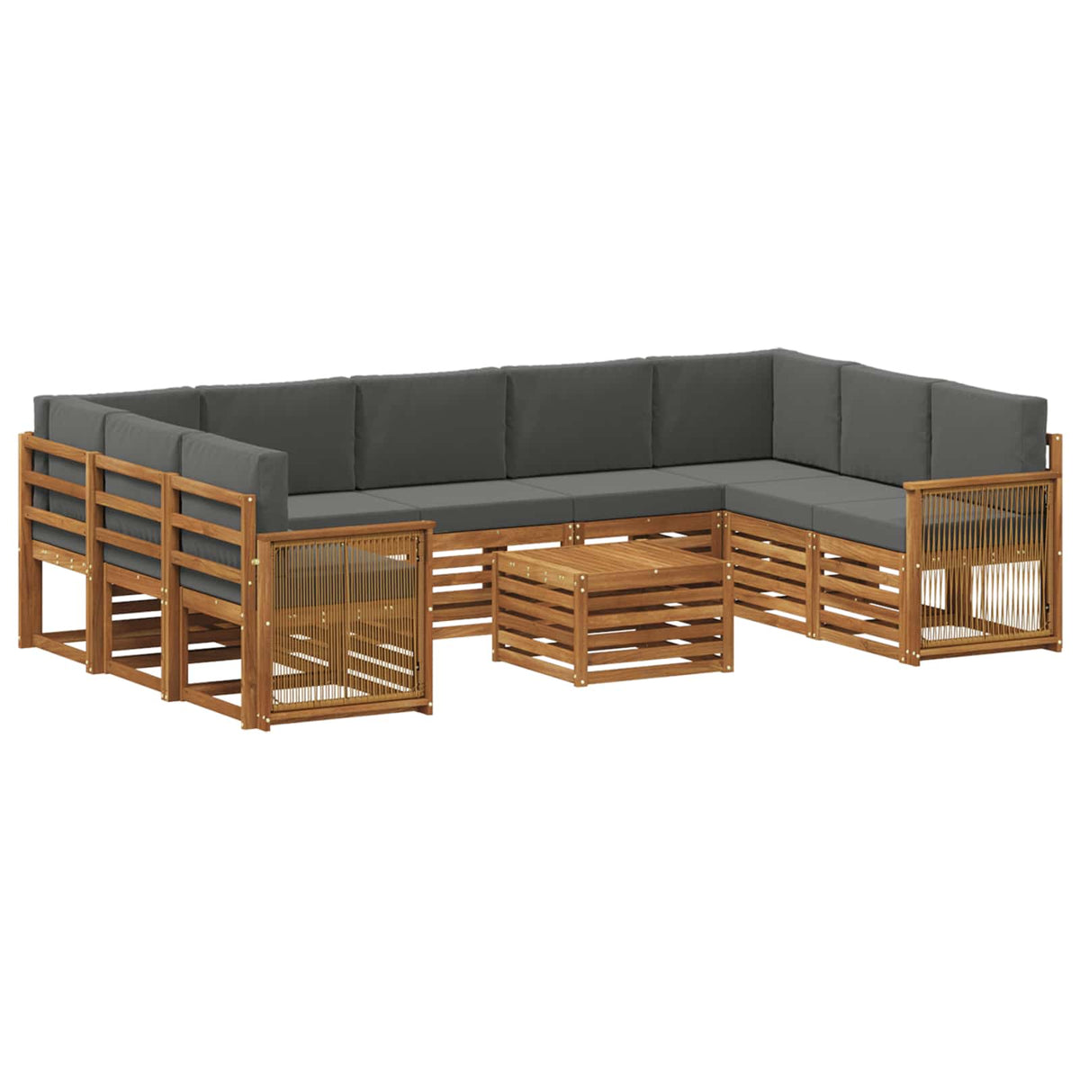 Setovi sofa Čvrsto drvo akacije