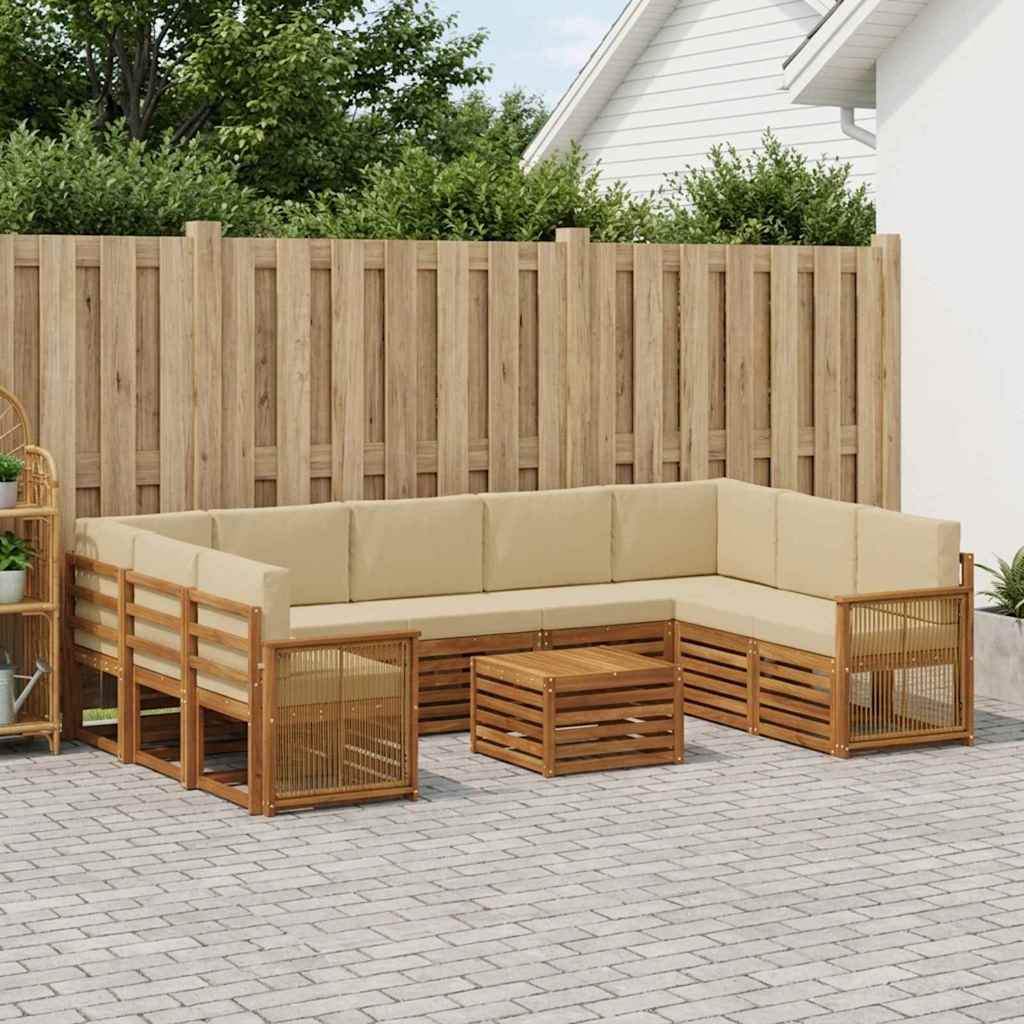 Setovi sofa Čvrsto drvo akacije