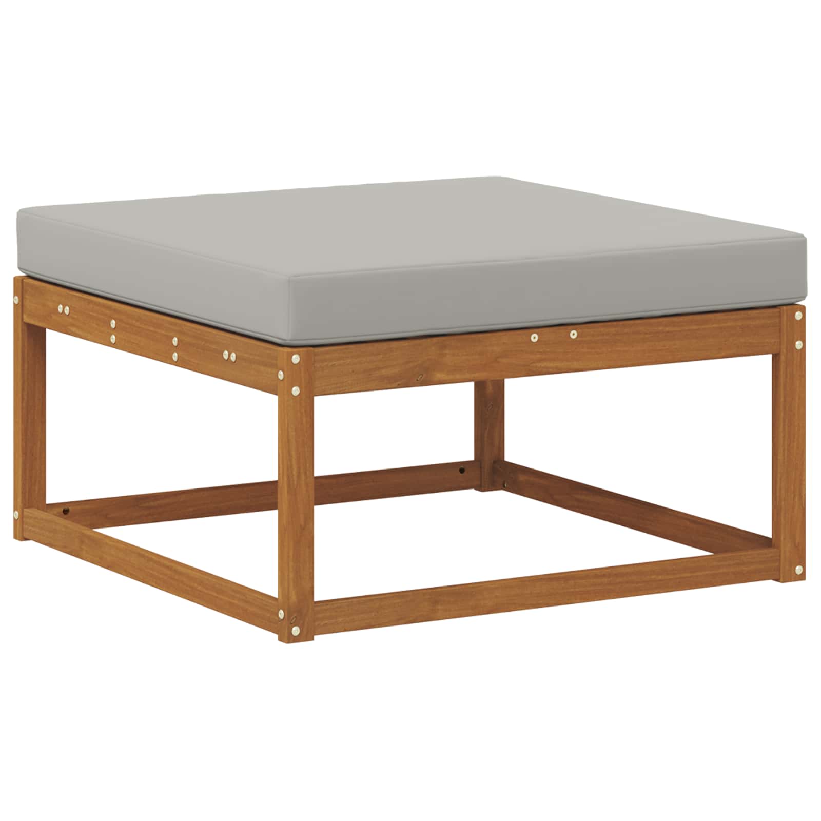 Set vanjskih sofa s jastukom 4 pcs Prirodna i Svjetlosiva