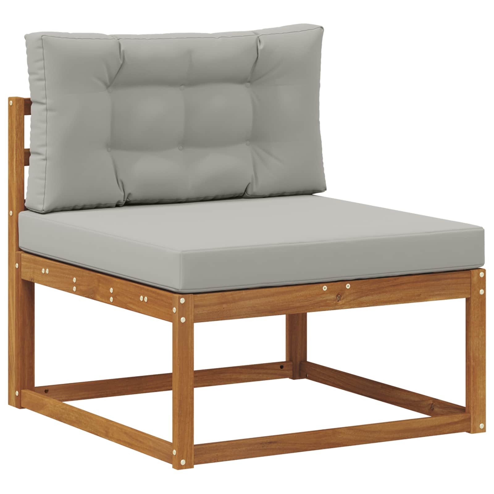 Set vanjskih sofa 6 kom. Prirodna i Svjetlosiva