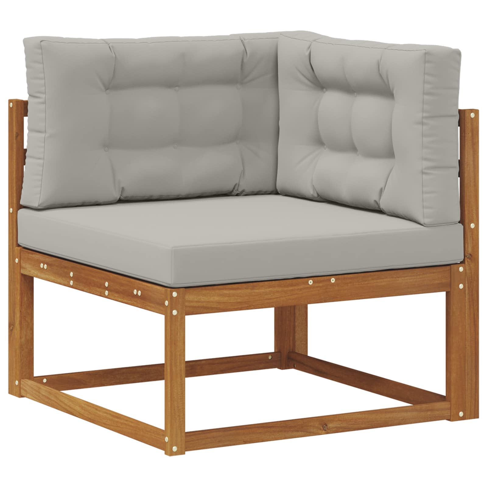 Set vanjskih sofa 6 kom. Prirodna i Svjetlosiva