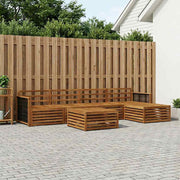 Set vanjskih sofa 6 kom. Prirodna Čvrsto drvo akacije