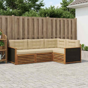 Set vanjskih sofa 4 pcs Prirodna i bež 247,5 x 168,5 x 73 cm