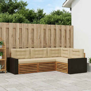 Set vanjskih sofa 4 pcs Prirodna i bež 255,5 x 176,5 x 73 cm