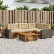 Set vanjskih sofa 5 kom. Prirodna i bež Poliester