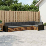 Set vanjskih sofa 6 pcs Prirodna i antracit 402 x 172,5 x 73 cm