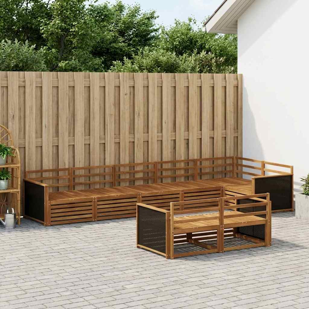 Set vanjskih sofa 8 pcs Prirodna