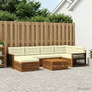 Set vanjskih sofa 7 kom. Prirodna i krem