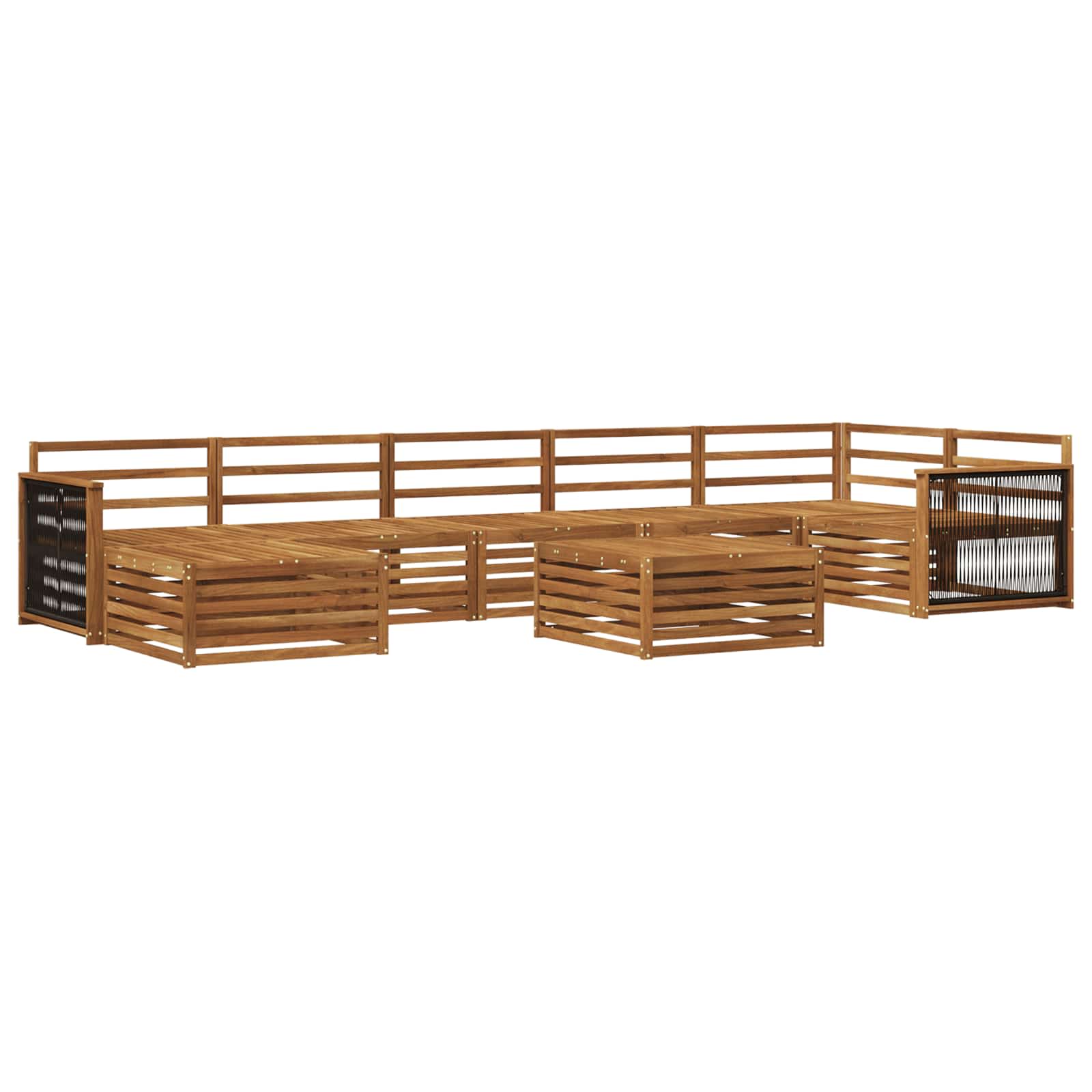 Set vanjskih sofa 8 pcs Prirodna