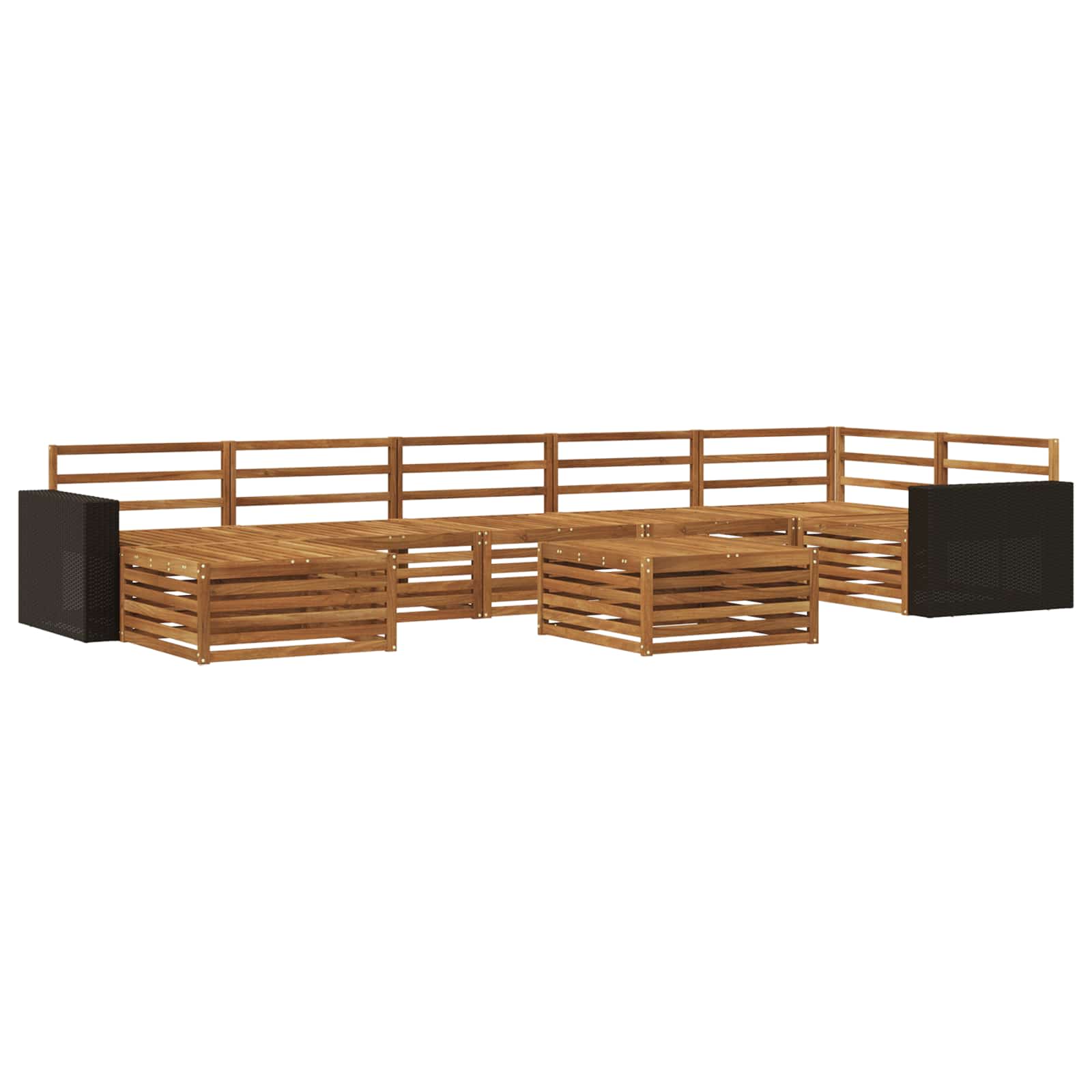 Set vanjskih sofa 8 pcs Prirodna