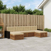 Set vanjskih sofa 6 kom. Čvrsto drvo akacije